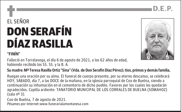 DON SERAFÍN DÍAZ RASILLA