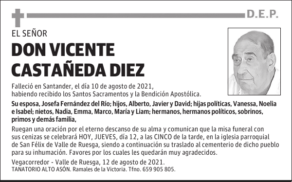 DON VICENTE CASTAÑEDA DIEZ
