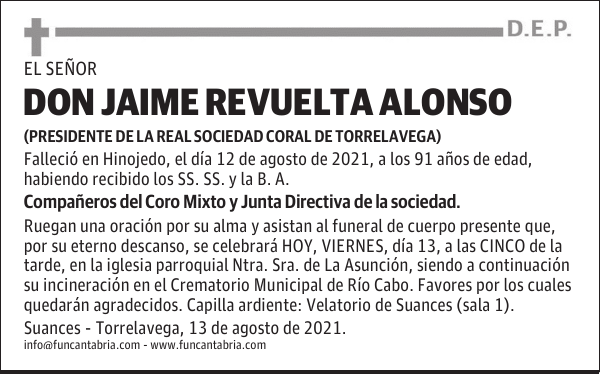 DON JAIME REVUELTA ALONSO