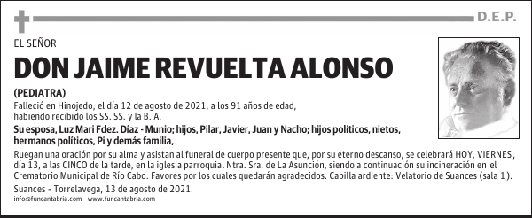 DON JAIME REVUELTA ALONSO