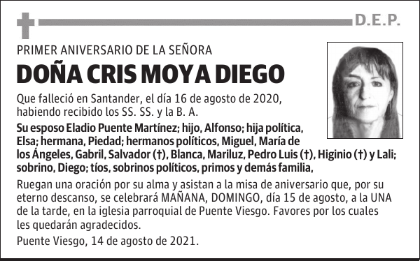 DOÑA CRIS MOYA DIEGO