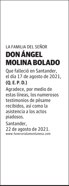DON ÁNGEL MOLINA BOLADO