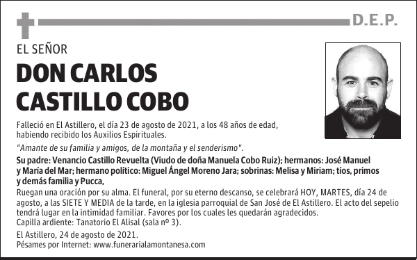 DON CARLOS CASTILLO COBO