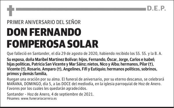 DON FERNANDO FOMPEROSA SOLAR