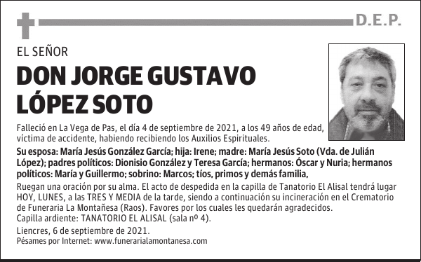 DON JORGE GUSTAVO LÓPEZ SOTO