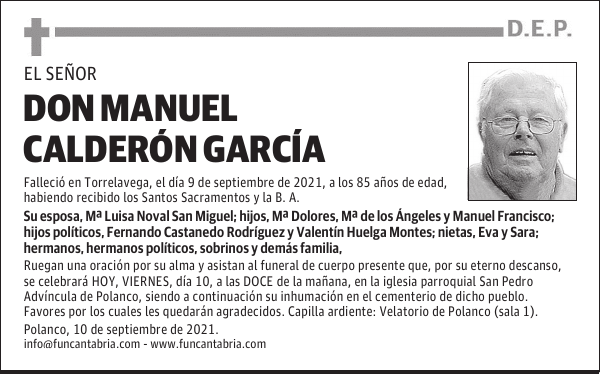 DON MANUEL CALDERÓN GARCÍA