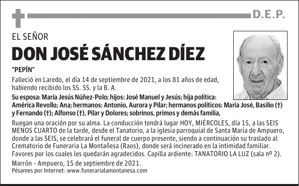 DON JOSÉ SÁNCHEZ DÍEZ