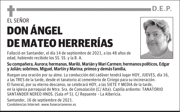 DON ÁNGEL DE MATEO HERRERÍAS