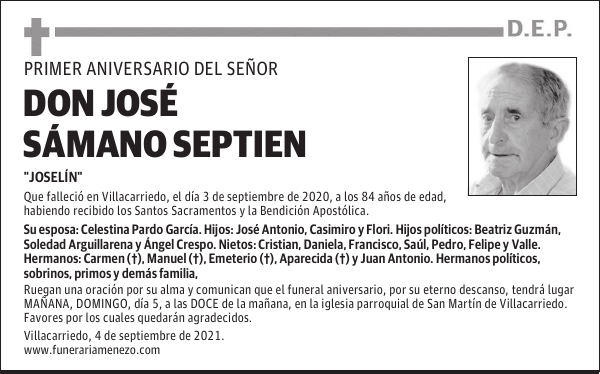 DON JOSÉ SÁMANO SEPTIEN