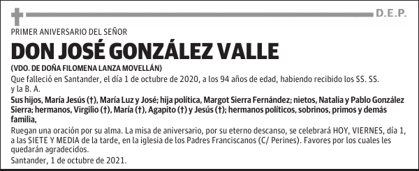 DON JOSÉ GONZÁLEZ VALLE