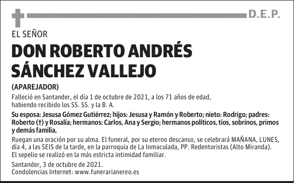 DON ROBERTO ANDRÉS SÁNCHEZ VALLEJO