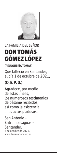 DON TOMÁS GÓMEZ LÓPEZ