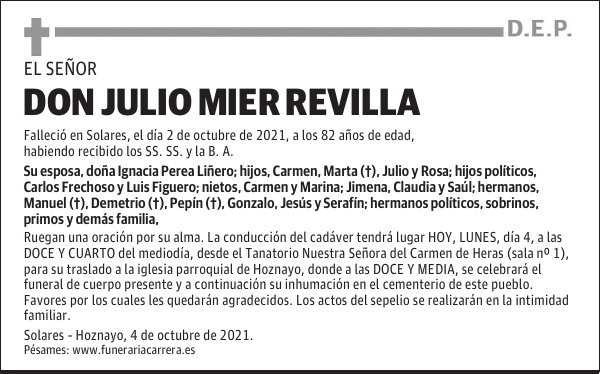 DON JULIO MIER REVILLA