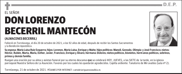 DON LORENZO BECERRIL MANTECÓN