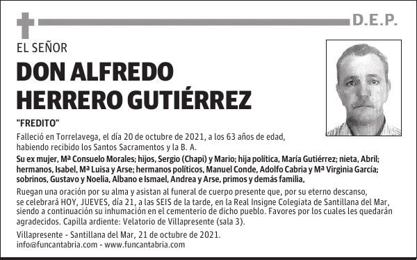 DON ALFREDO HERRERO GUTIÉRREZ
