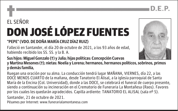 DON JOSÉ LÓPEZ FUENTES