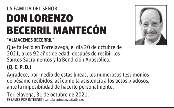 DON LORENZO BECERRIL MANTECÓN