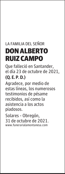 DON ALBERTO RUIZ CAMPO