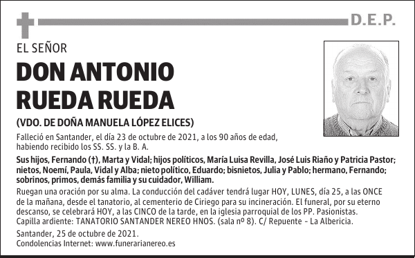 DON ANTONIO RUEDA RUEDA