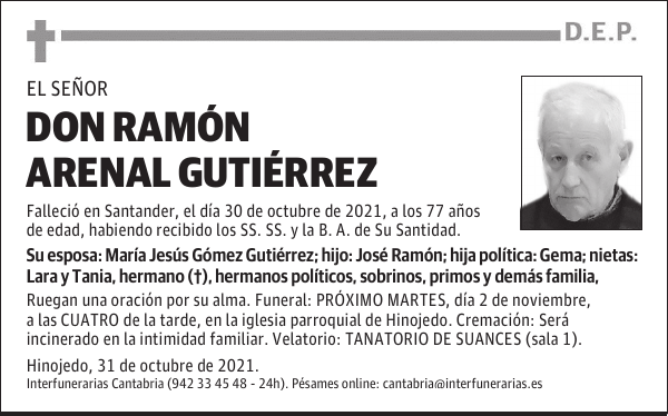 DON RAMÓN ARENAL GUTIÉRREZ