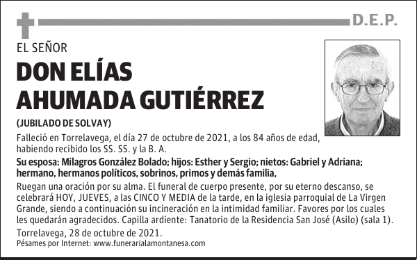 DON ELÍAS AHUMADA GUTIÉRREZ