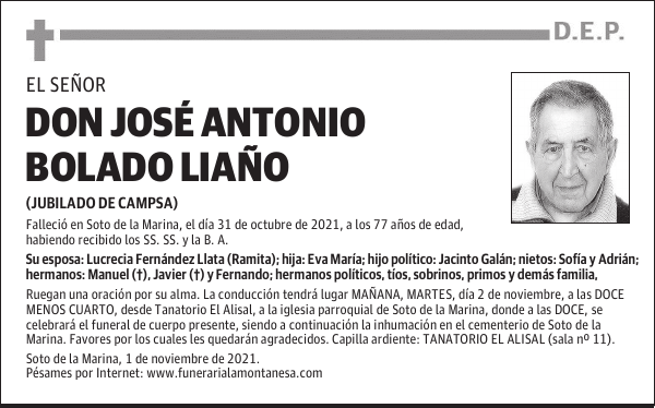 DON JOSÉ ANTONIO BOLADO LIAÑO
