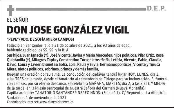 DON JOSE GONZÁLEZ VIGIL