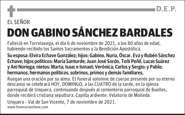 DON GABINO SÁNCHEZ BARDALES
