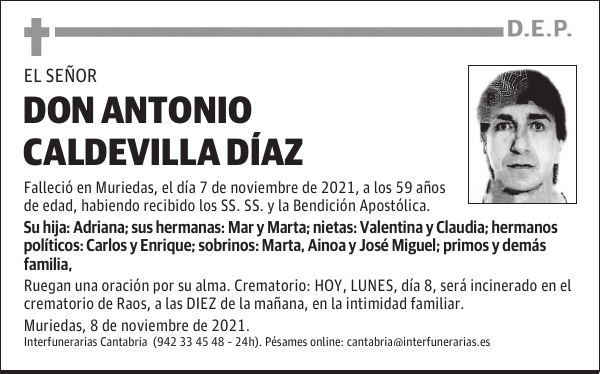 DON ANTONIO CALDEVILLA DÍAZ