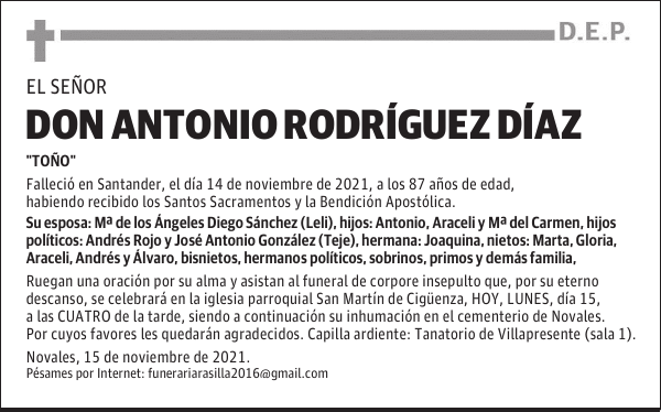 DON ANTONIO RODRÍGUEZ DÍAZ