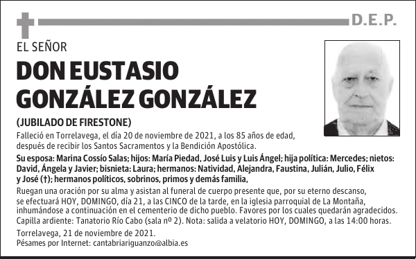 DON EUSTASIO GONZÁLEZ GONZÁLEZ