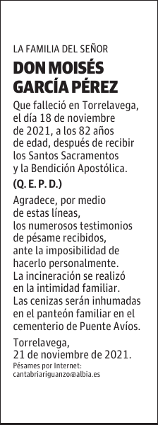DON MOISÉS GARCÍA PÉREZ