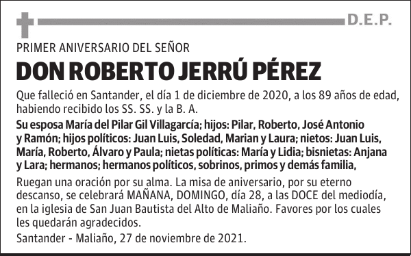 DON ROBERTO JERRÚ PÉREZ