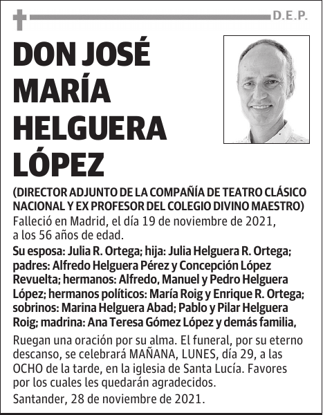 DON JOSÉ MARÍA HELGUERA LÓPEZ