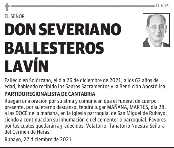 DON SEVERIANO BALLESTEROS LAVÍN