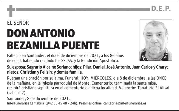 DON ANTONIO BEZANILLA PUENTE