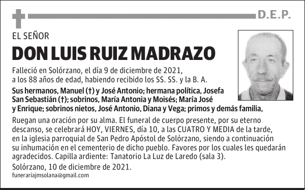DON LUIS RUIZ MADRAZO
