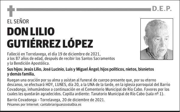 DON LILIO GUTIÉRREZ LÓPEZ