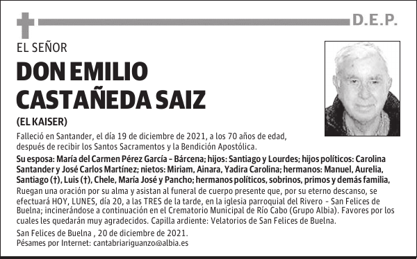 DON EMILIO CASTAÑEDA SAIZ