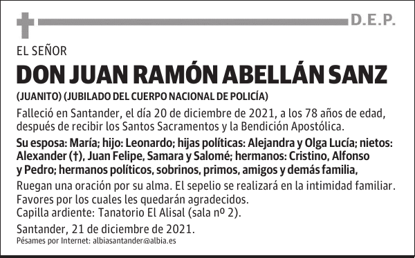 DON JUAN RAMÓN ABELLÁN SANZ