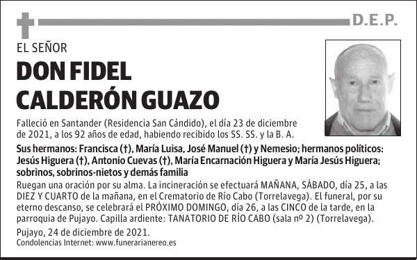 DON FIDEL CALDERÓN GUAZO