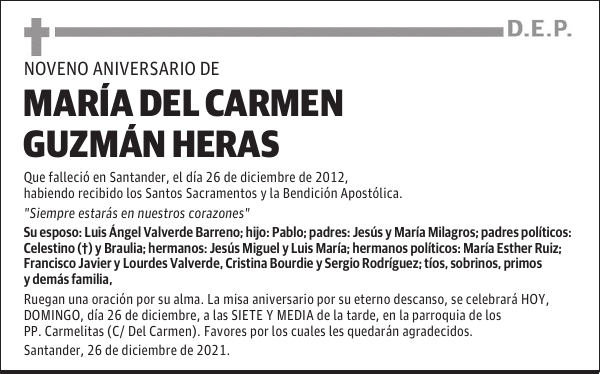 MARÍA DEL CARMEN GUZMÁN HERAS
