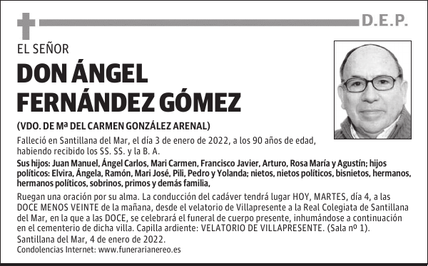 DON ÁNGEL FERNÁNDEZ GÓMEZ