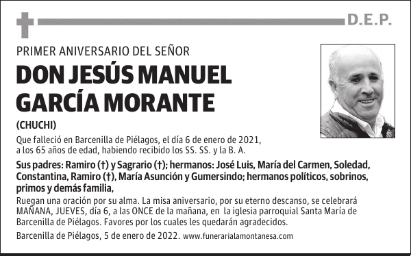 DON JESÚS MANUEL GARCÍA MORANTE