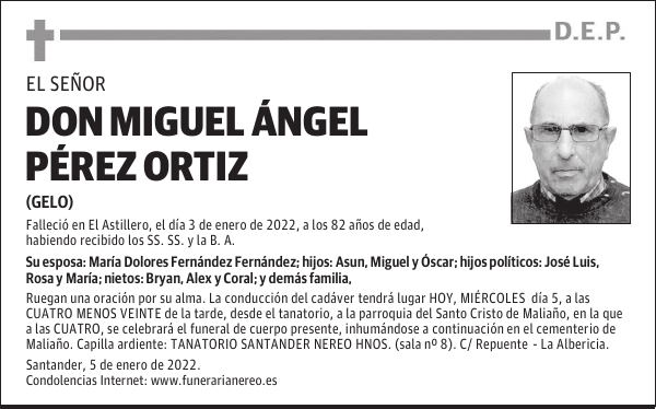 DON MIGUEL ÁNGEL PÉREZ ORTIZ