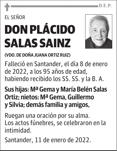 DON PLÁCIDO SALAS SAINZ