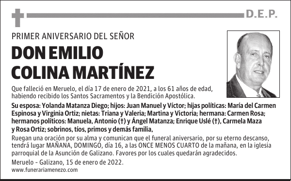 DON EMILIO COLINA MARTÍNEZ