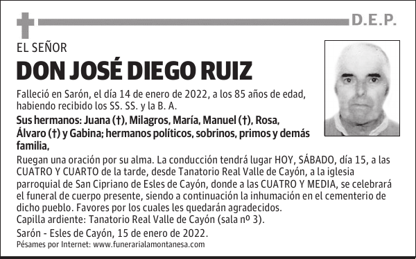 DON JOSÉ DIEGO RUIZ