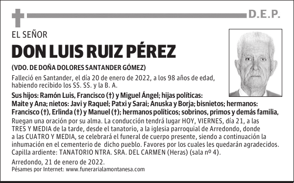 DON LUIS RUIZ PÉREZ