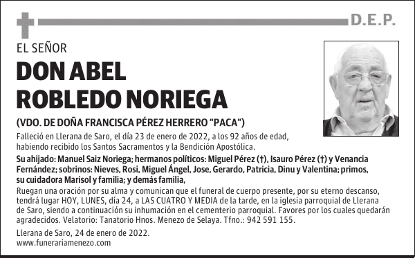 DON ABEL ROBLEDO NORIEGA